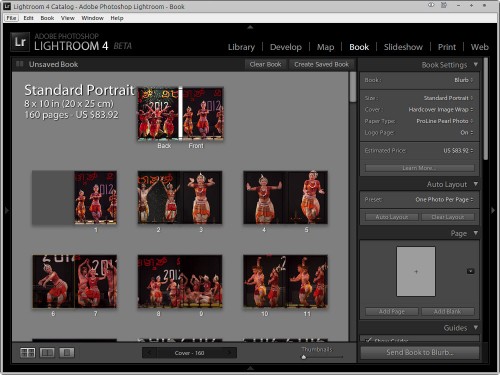 Book module in Lightroom 4 Beta