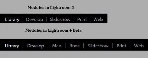 New Modules in Lightroom 4 Beta