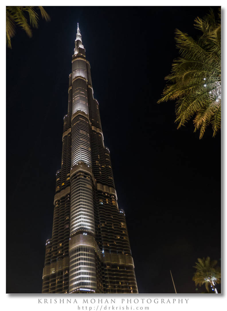 Burj Khalifa at night