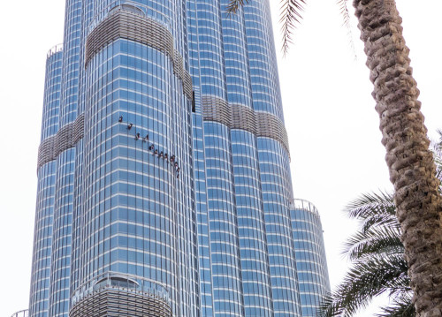 Window Washers on Burj Khalifa