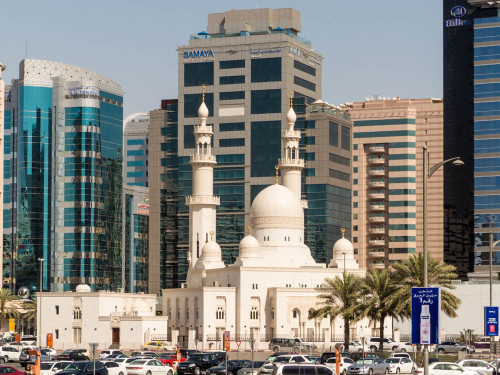 Mosque between Samaya and Hilton Hotel on Baniyas Road, Deira