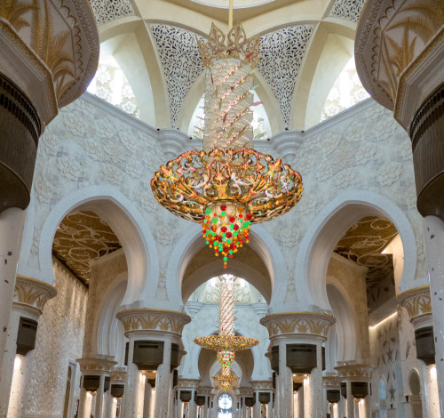 Interior of Sheikh Zayed Grand Mosque