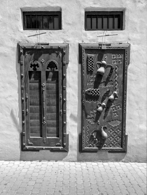 Examples of doors in Classical Architecture Museum, Abu Dhabi