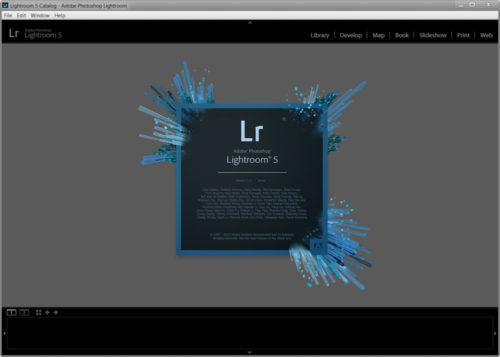 Default Lightroom Splash Screen