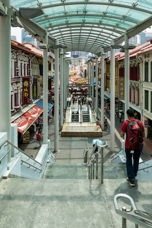 Entry into China Town from MRT