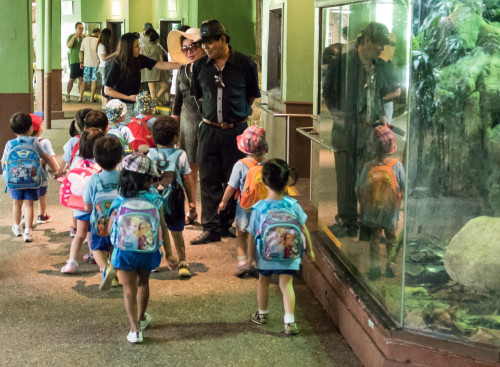 Kids at Singapore zoo