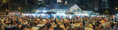 Panorama of Lau Pa Sat