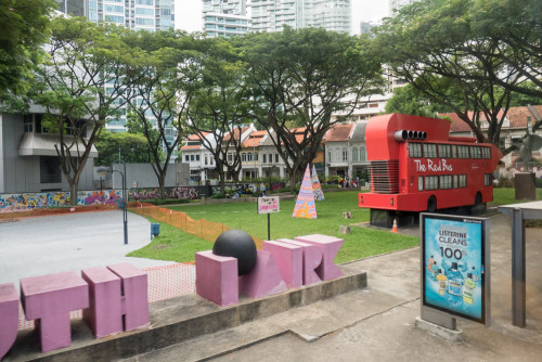 The Red Bus at Youth Park, Singapore