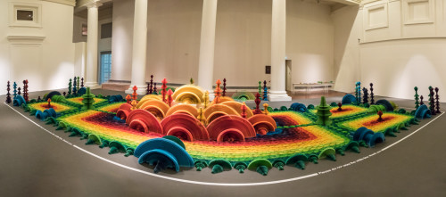 Ocean of Flowers by Li Hongbo Panorama