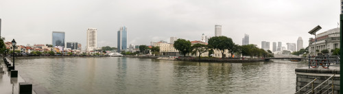 Singapore River Panorama opposite UOB Plaza