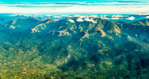 Western Ghats from Aircraft Panorama