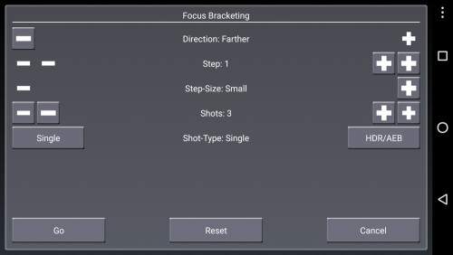 Focus Bracketing