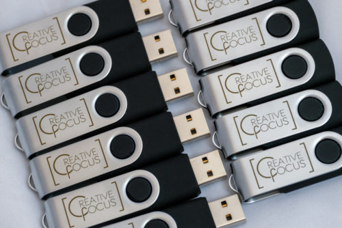 Pendrive with Creative Focus Logo