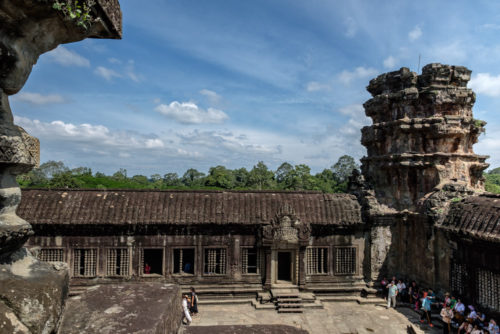 View from the staircase to top Tower