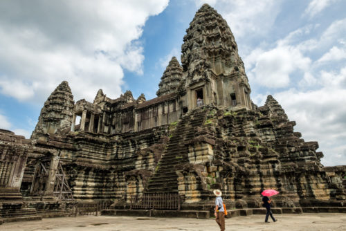 Five Towers of Angkor Wat From Eastern side