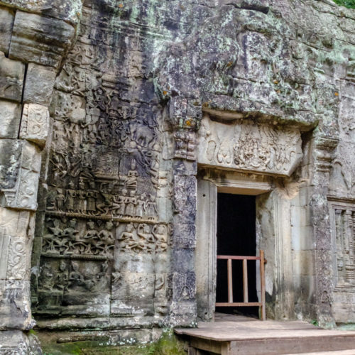 Bas relief at Ta Prohm