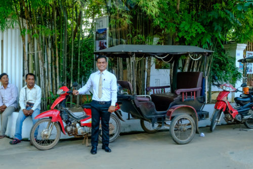 Tuk Tuk with our hotel staff