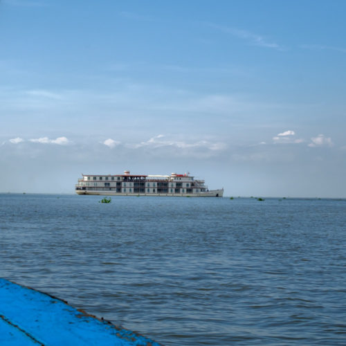 Large tourist Cruise ship in Tonle Sap lake