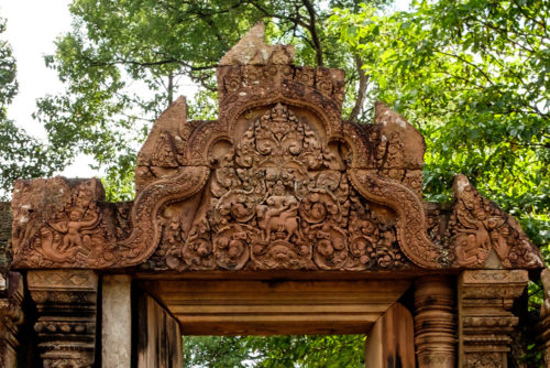 Pediment showing Shiva & Uma on Nandi