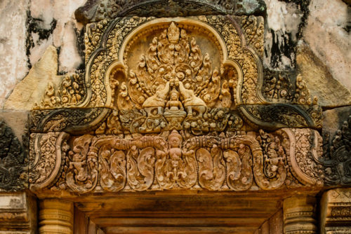 Laxmi being bathed by elephants