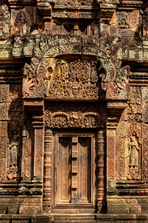 Intricate carvings of the inner sanctuaries