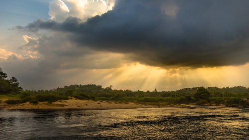 Tunga River Sringeri after Preset