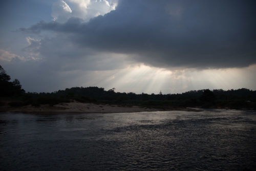 Tunga River Sringeri as captured