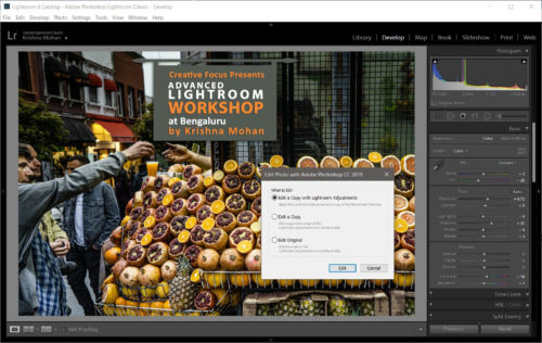 Edit A Copy with Lightroom Classic Adjustments