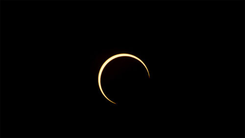 Various phases of Solar Eclipse