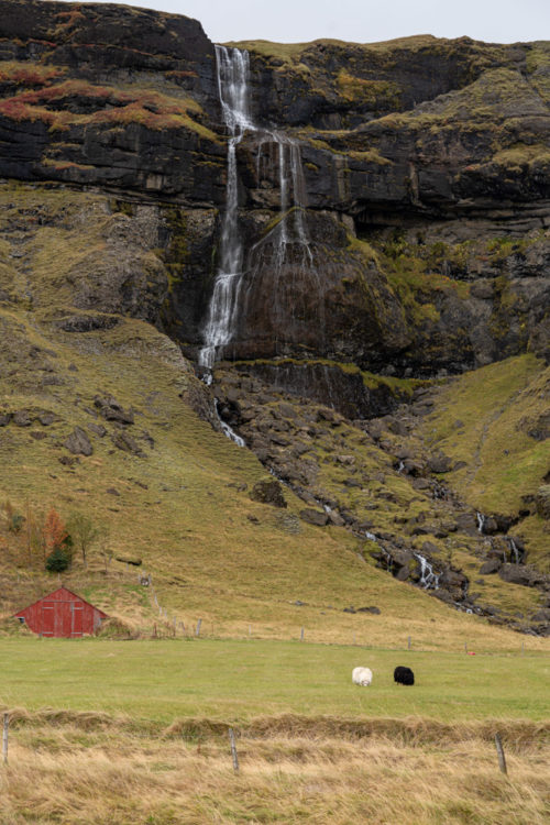 Road side waterfall on Southern ring road