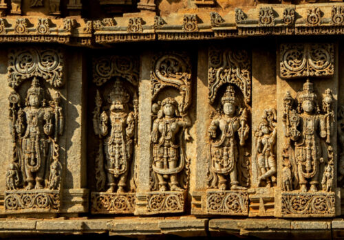 Vishnu Avatars at Belavadi temple