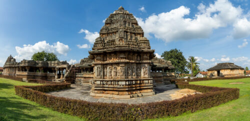 Panorama of Veera Narayana Temple, Belavadi