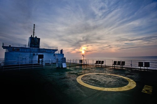 Glorious Sunrise from the Top Deck of MV Kavaratti