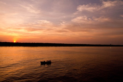 Last boat before Sunset