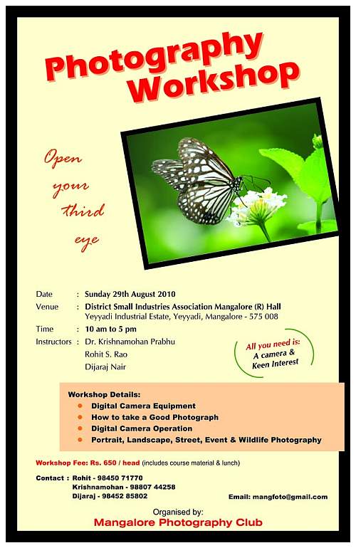 The Photography Workshop on 29th August