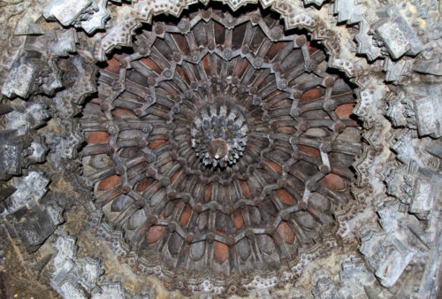 Ceiling Depictions Of Banana Bud Motifs