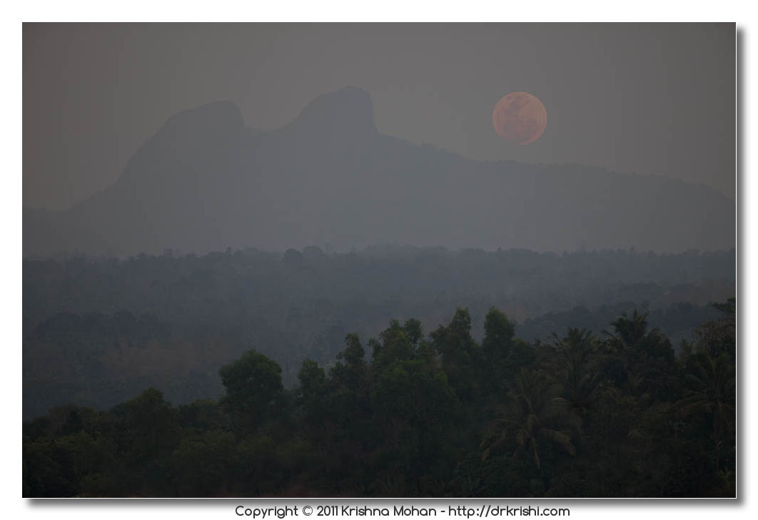 Raising Supermoon Over Konaje Kallu