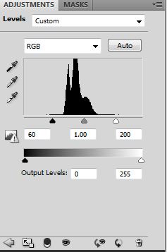 Levels Adjustment in Adobe Photoshop CS4